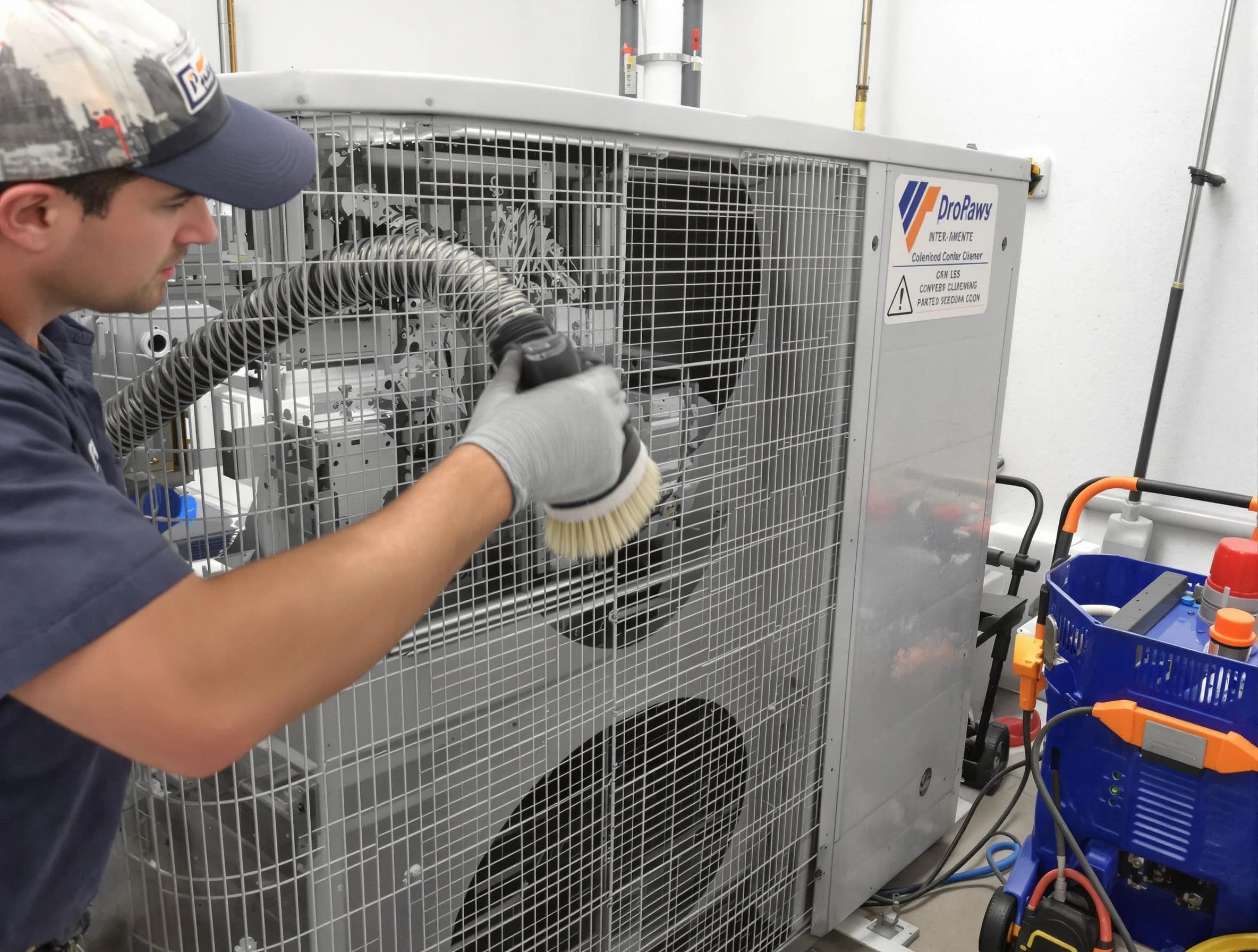 Dacono Air Duct Cleaning specialist performing precision AC coil cleaning for improved system performance in Dacono