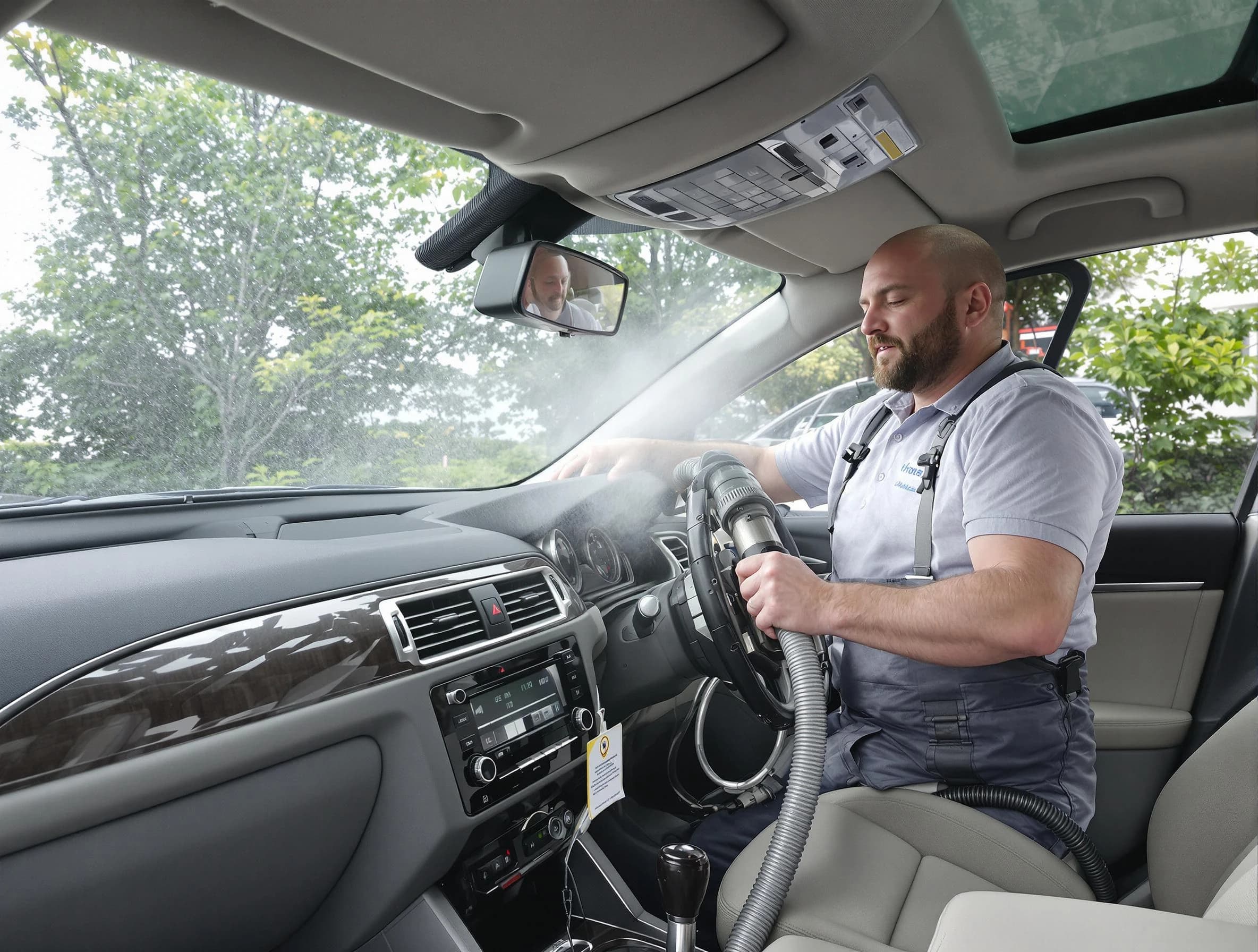 Dacono Air Duct Cleaning specialist performing professional car duct cleaning in Dacono