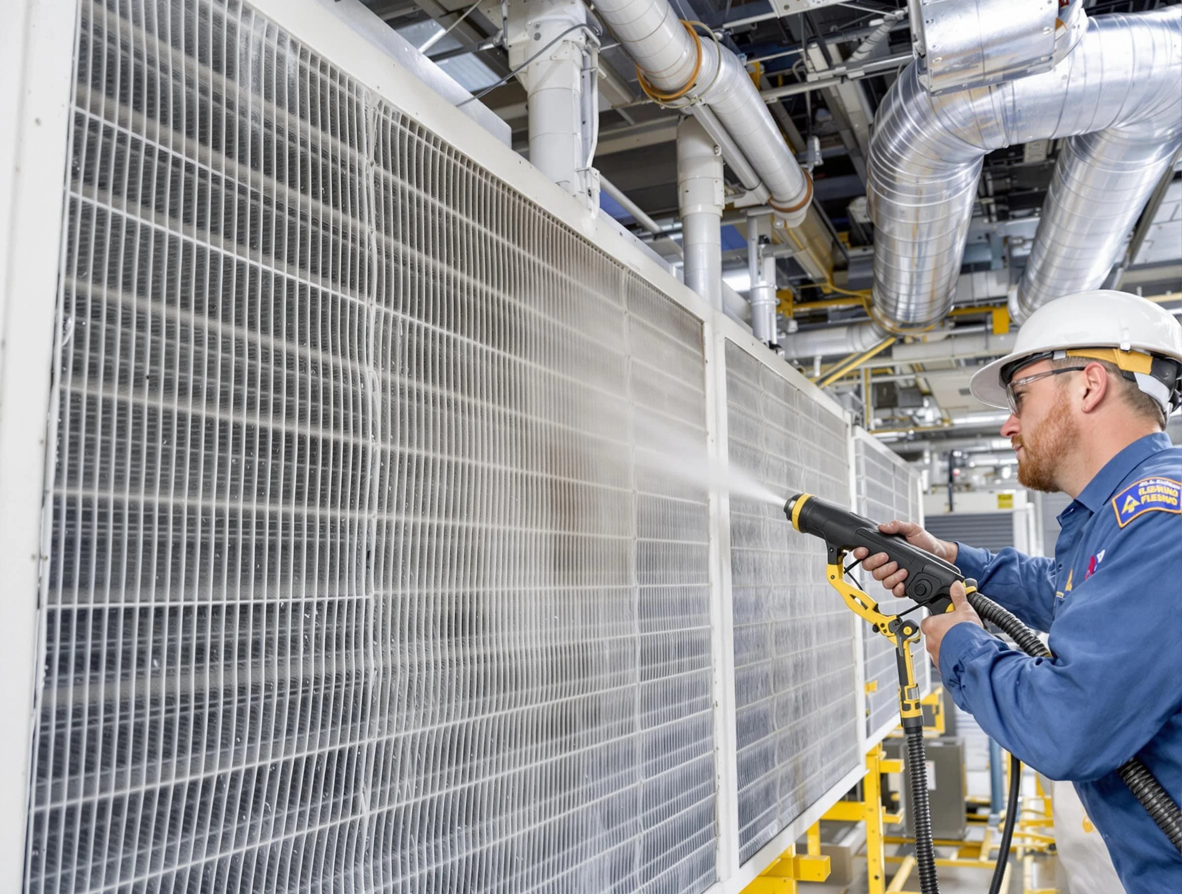 Professional commercial coil cleaning by Dacono Air Duct Cleaning in Dacono