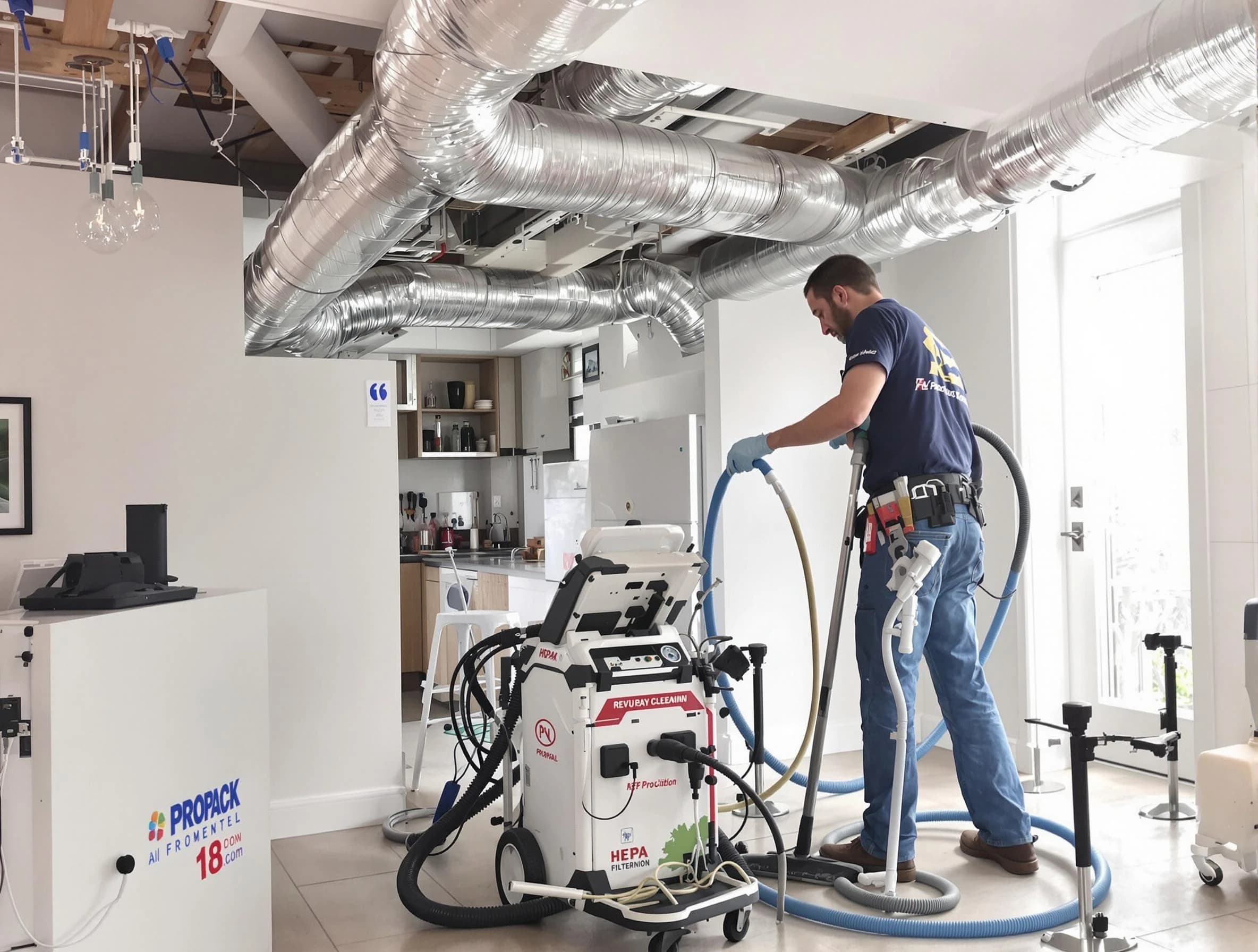 Dacono Air Duct Cleaning technician performing advanced pure duct cleaning with specialized equipment in Dacono