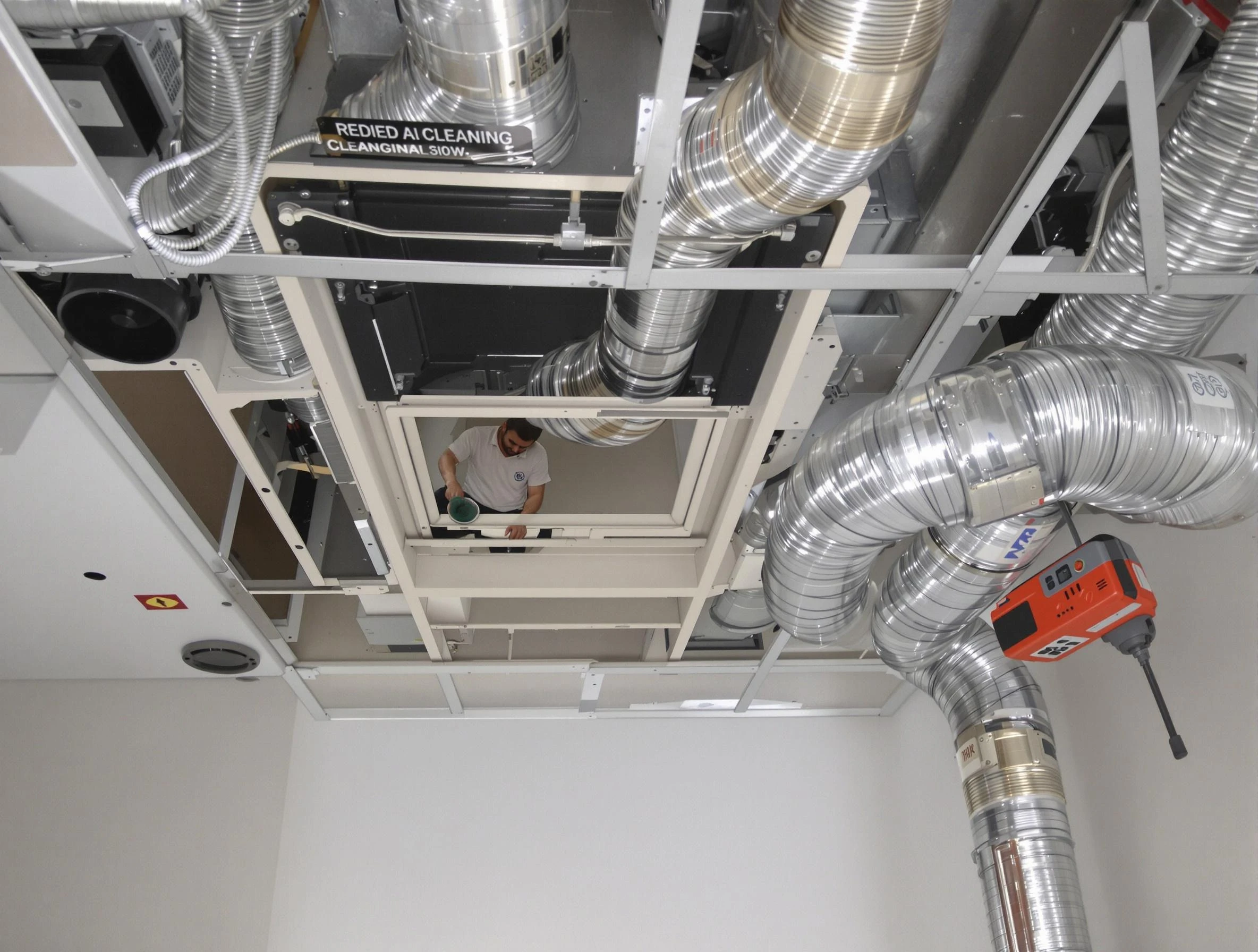 Dacono Air Duct Cleaning technician performing detailed central duct system cleaning in Dacono