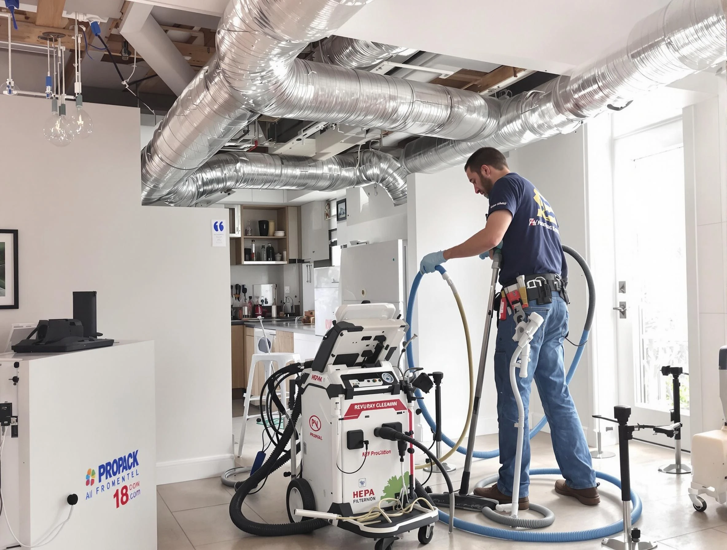Dacono Air Duct Cleaning technician performing advanced pure duct cleaning with specialized equipment in Dacono